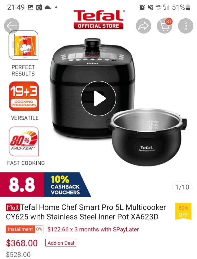 Tefal pressure cooker cy625 shop