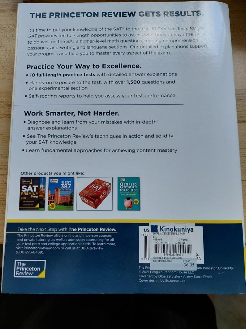 PRINCETON REVIEW SAT PRACTICE TESTS visual data 4