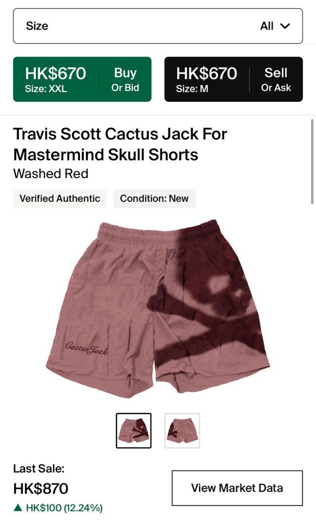 Travis Scott Cactus Jack for Mastermind Skull Shorts