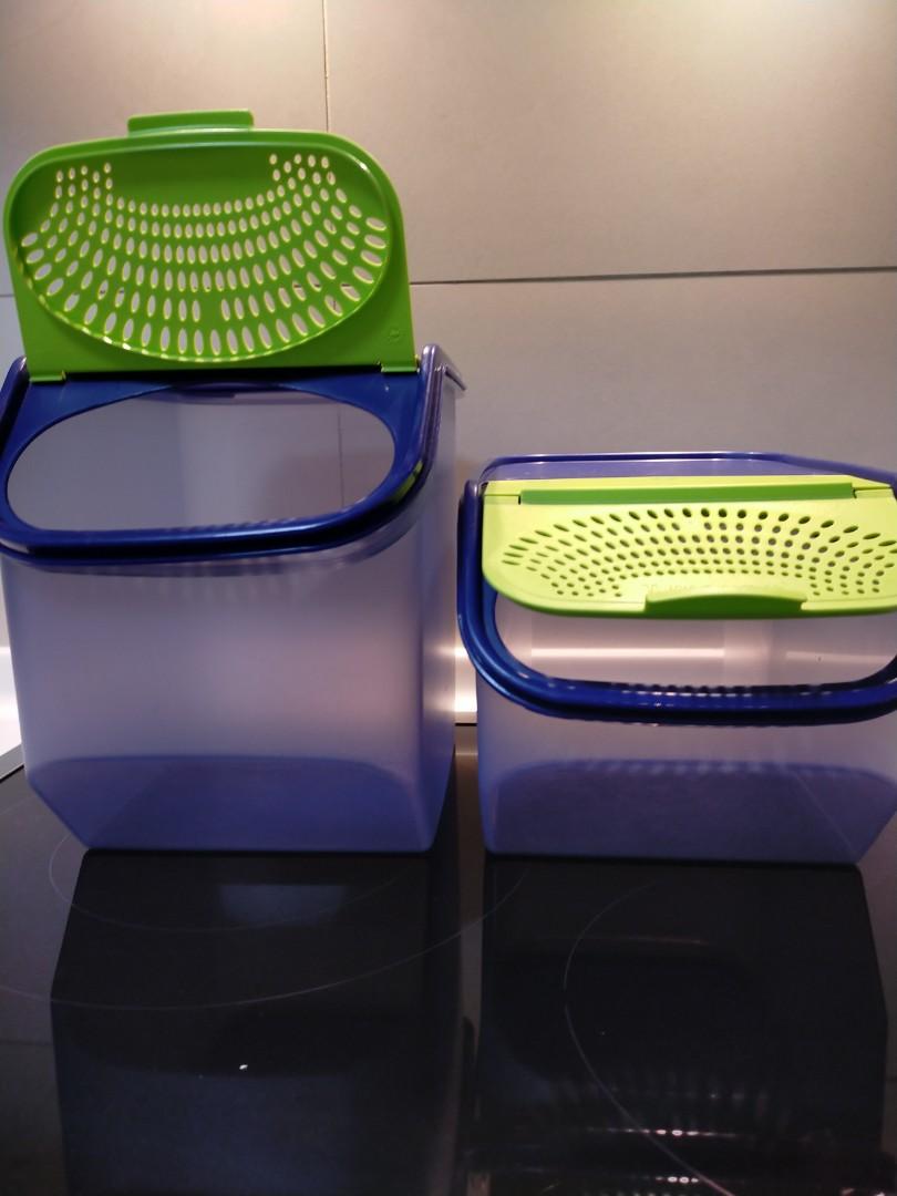Tupperware to store garlic and onions and potatoes, Furniture & Home