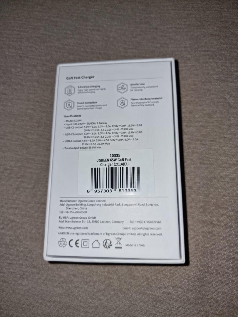 UGREEN 65w charger, Computers & Tech, Parts & Accessories, Cables ...