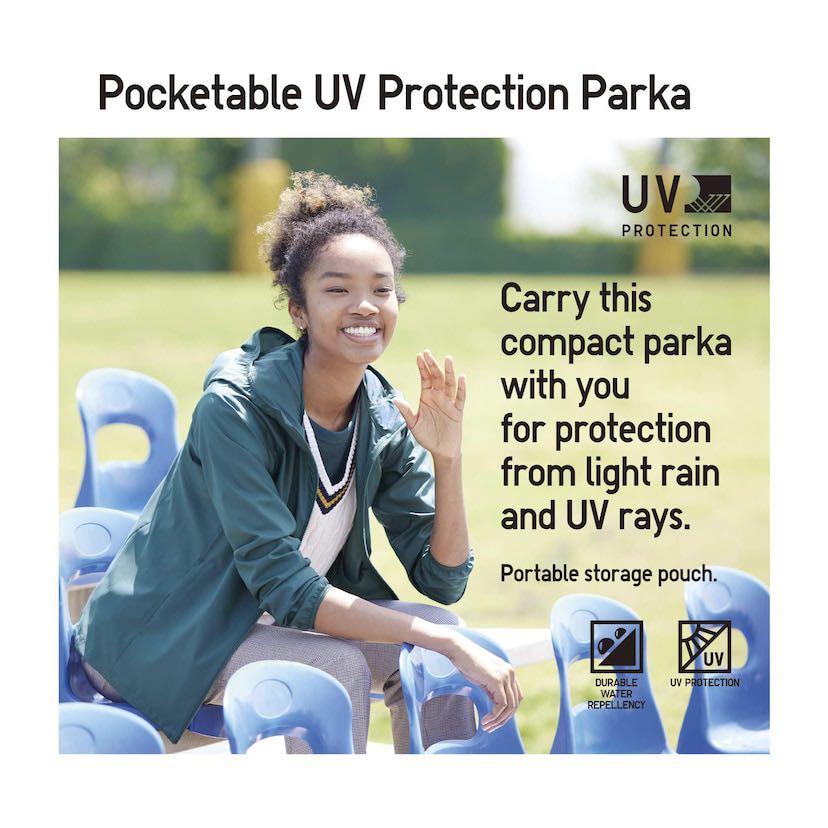Pocketable uv protection parka clearance