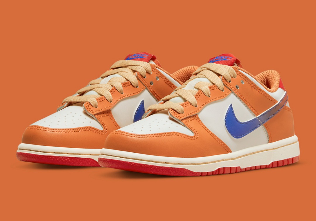 US5.5Y Nike Dunk Low GS Hot Curry Game Royal/"Gradient Swoosh