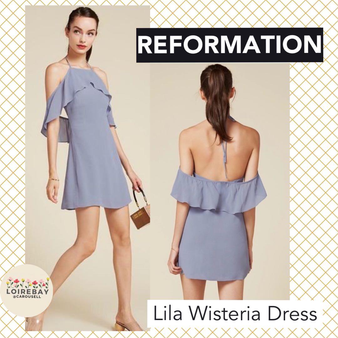 Lavender dress reformation on sale