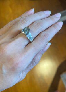 Very rare and affordable alexandrite diamond ring