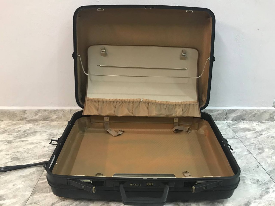 Vintage Echolac Hardshell Suitcase Hobbies Toys Travel Luggages on Carousell