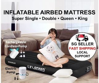 Electric inflatable hotsell double bed