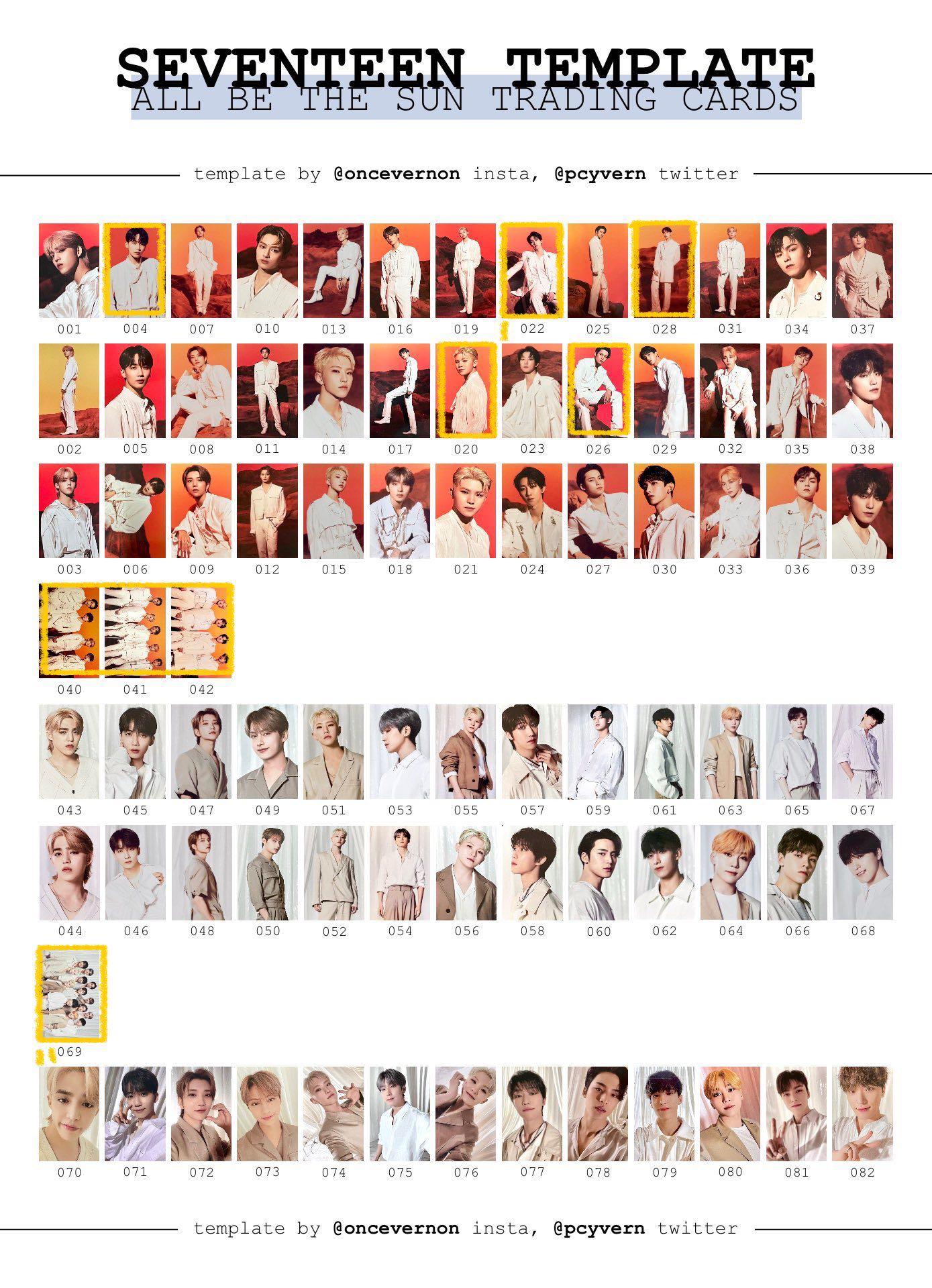 WTS/LFB] seventeen be the sun trading cards, Hobbies & Toys 