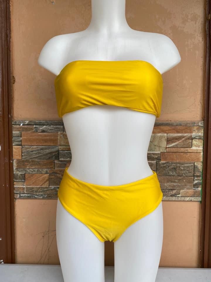 Yellow Two Piece Swimsuit (SM), Women's Fashion, Swimwear, Bikinis