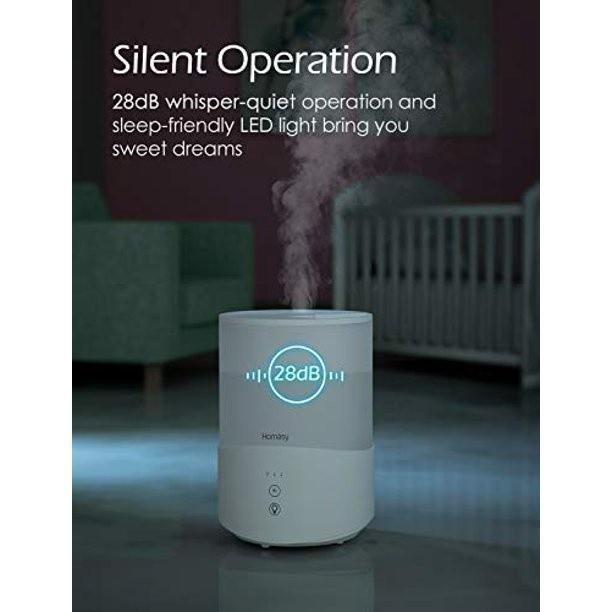 Dreamzy Humidifier, Dreamzy Humidifiers For Bedroom, Auto Mode Humidity  Sensor, 500 Ml Humidifiers For Large Bedroom Portable, Quiet, And  Powerfully