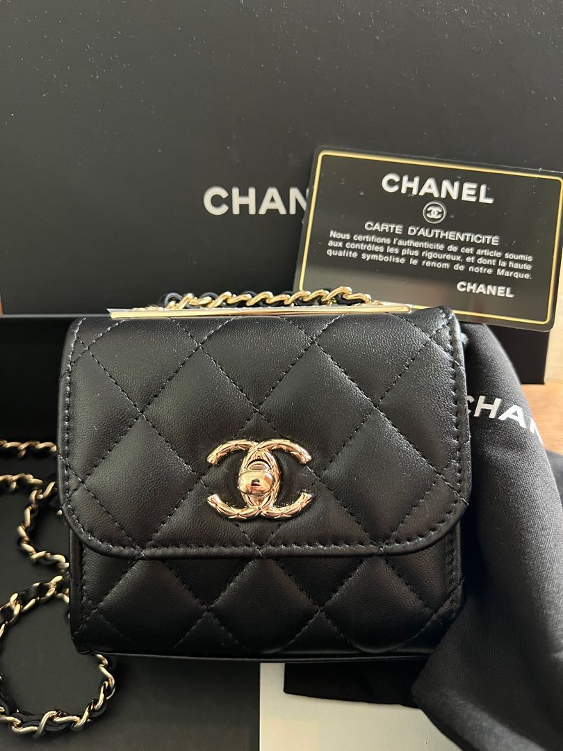 22s Chanel Mini Trendy CC, Luxury, Bags & Wallets on Carousell