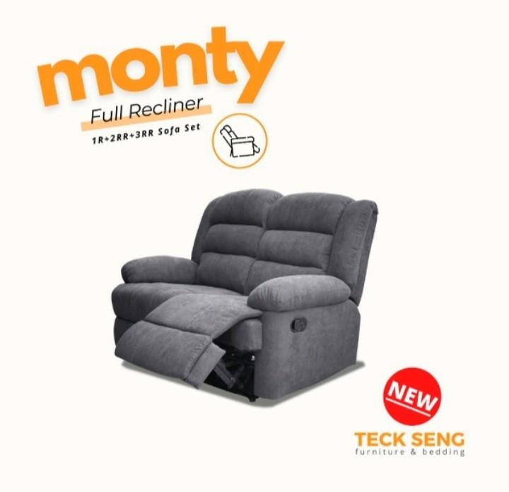2 Seater Recliner for Movie Living Rooms Gray Furniture Home