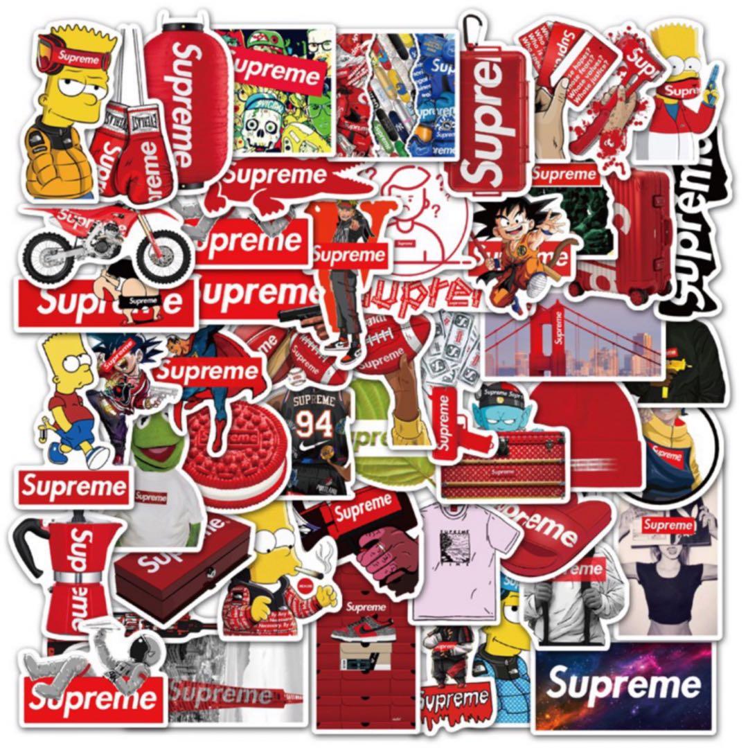 Skateboard stickers shop supreme