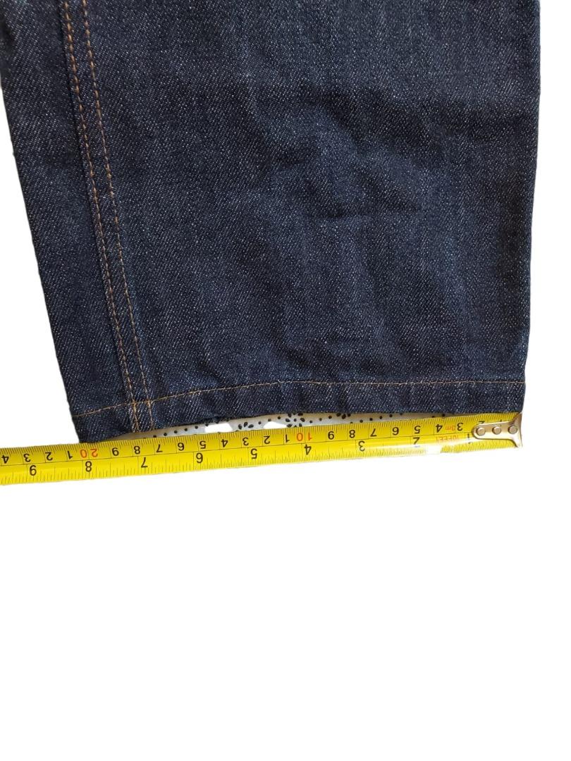A BATHING APE BAPE Classics Flame Fire Design Denim Jeans Pants