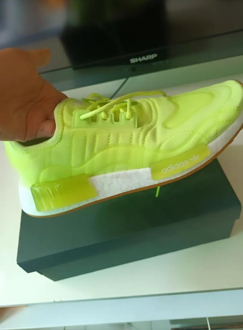 MORE THAN 50 OFF Adidas NMD R1 Neon Green Shoe