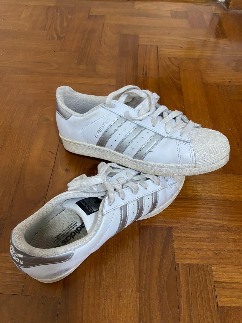 Superstar bianche outlet e rosa