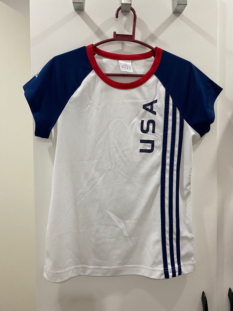 Adidas USA shirt, Women's Fashion, Tops, Shirts on Carousell