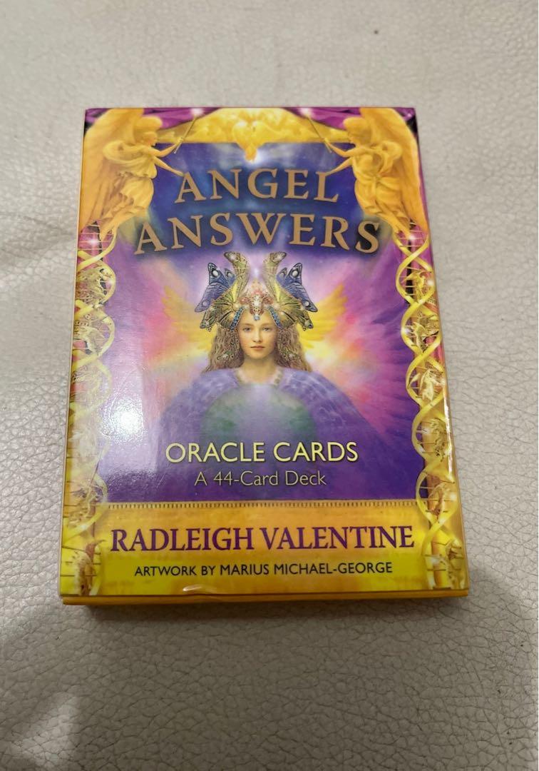 Angel Anwers Card (Category: Raw Singles) located in Quezon City. Submitted by celebritycloset888 (Listing ID 1177400669, Image 1). Description: Angel Answers Oracle Card Ask your Guardian angel before pulling a card..