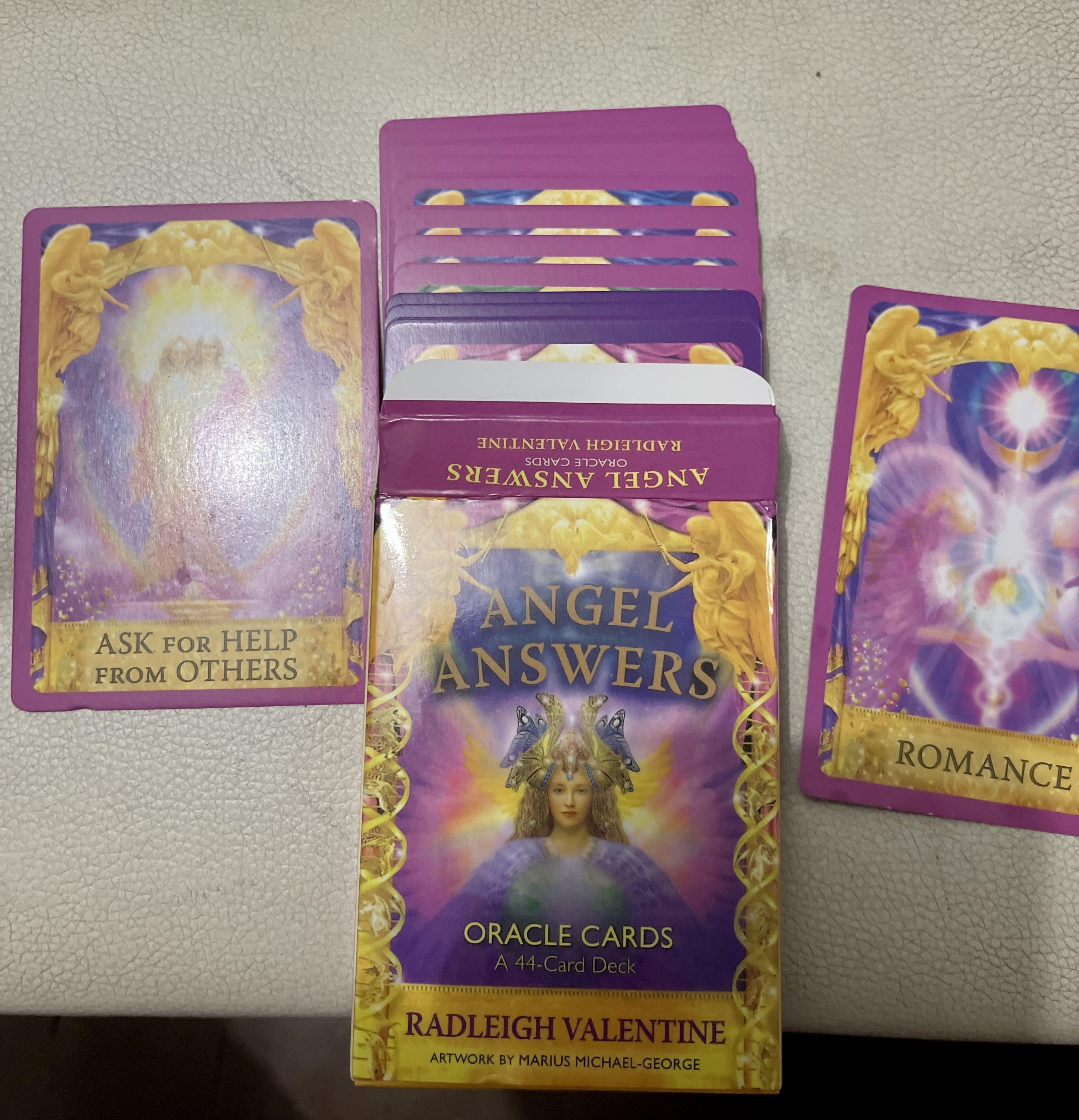 Angel Anwers Card (Category: Raw Singles) located in Quezon City. Submitted by celebritycloset888 (Listing ID 1177400669, Image 2). Description: Angel Answers Oracle Card Ask your Guardian angel before pulling a card..