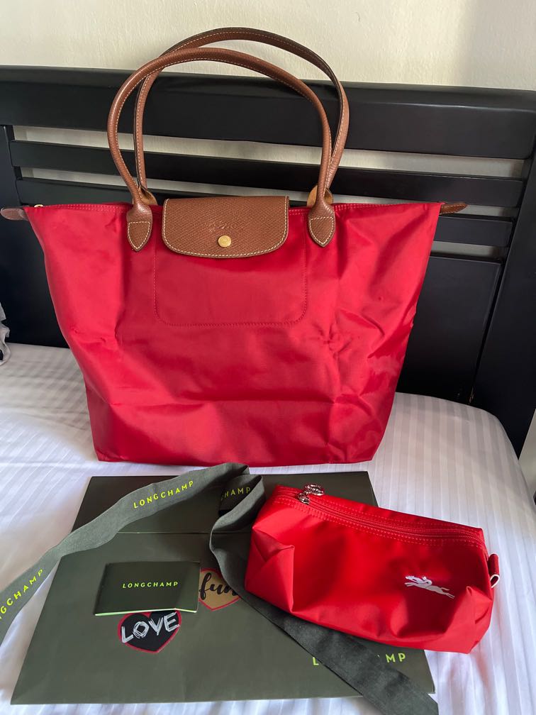 Red le pliage longchamp top