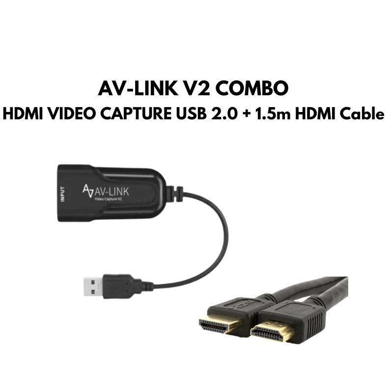 HDMI Video Capture Card + 1.5m HDMI Cable AVLink V2 Combo , Computers & Tech, Parts