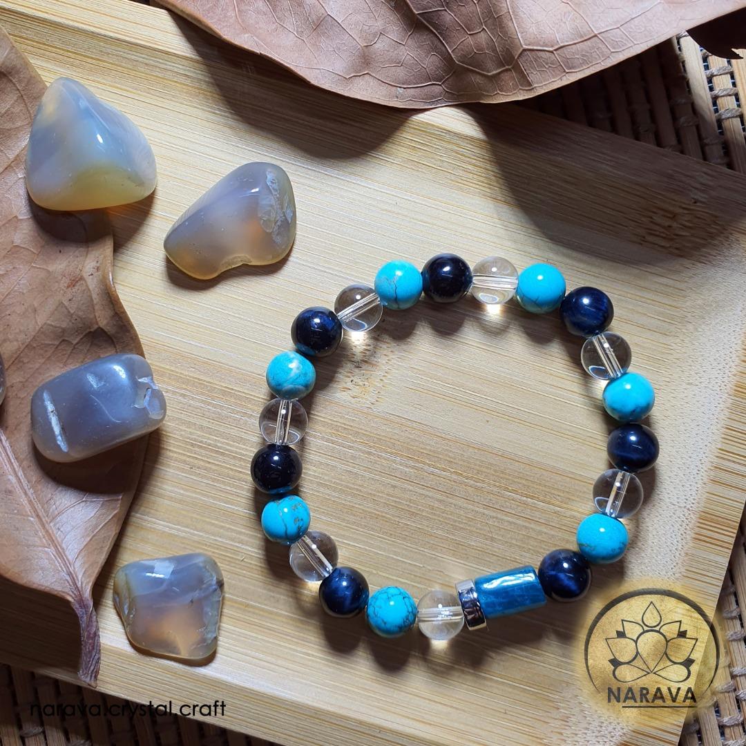 Tiger eye discount and clear quartz