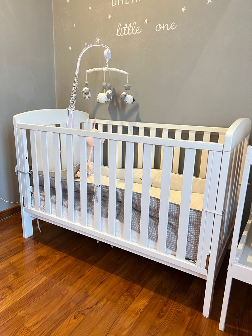 Boori Alice Cot with SofzSleep Mattress Babies Kids Baby