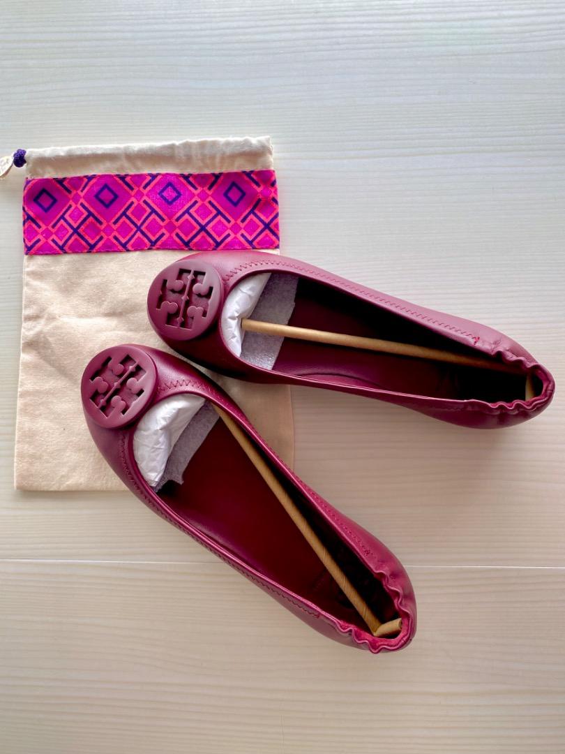 Tory burch store red minnie flats