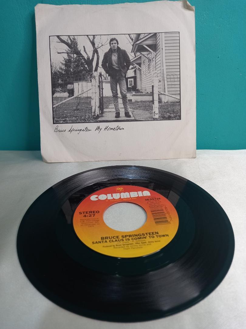 BRUCE SPRINGSTEEN "MY HOMETOWN" (Category: Vinyls) located in Davao. Submitted by cdstapesandmore (Listing ID 1177296437, Image 1). Description: Records have minor light scratches. Not tested Sold as is. No refunds or exchange Please consider this information before seeking information or purchasing Preloved item from USA Payment method: GCash, PAYMAYA, and Paypal. For faster transaction private message or text 09569249362.