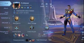 CHEAP MOBILE LEGENDS ACCOUNT #47 (BRUNO HERO✨, KOF AURORA❣️, EPIC LIMITED CHOU, GUINEVERE, JHONSON, LANCE BREN & MOSKOV‼️, TF ROGER, ZODIAC BADANG, KARINA & HELCURT☄️, MANNY PAQ💫, FULL STUN⚡️, LIGHTBORN ALU, GRANGER, HARITH💥, 14 EPIC SKINS🌟)