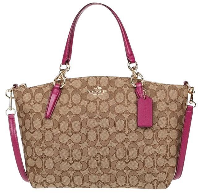Coach Small Kelsey Satchel (Pink) (Category: Luxury Bags & Wallets) located in San Juan City. Submitted by wannederfully_made (Listing ID 1177356184, Image 1). Description: RFS: sling too long for me #genzboss.