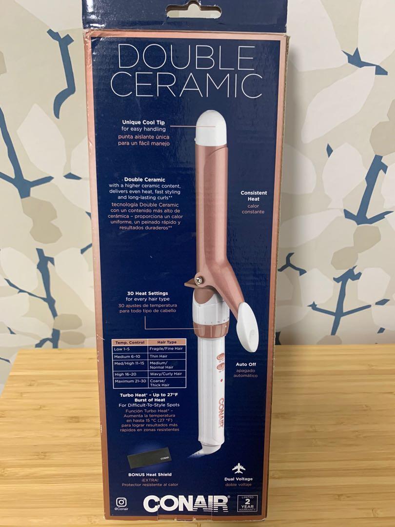Con-Air Double Ceramic Curler (Category: Hair) located in Pasig City. Submitted by repentanthoarder (Listing ID 1177275566, Image 2). Description: Con Air Double Ceramic curling wand Barely used.