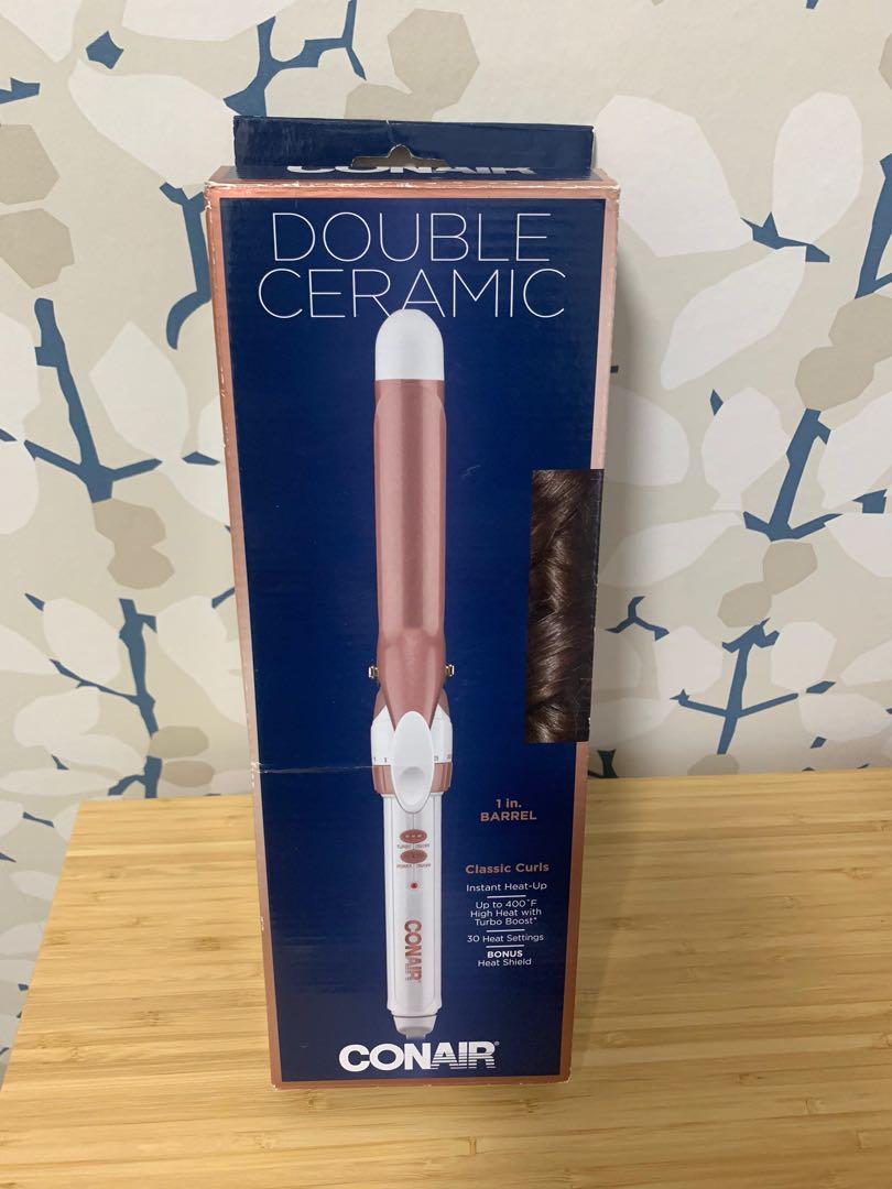 Con-Air Double Ceramic Curler (Category: Hair) located in Pasig City. Submitted by repentanthoarder (Listing ID 1177275566, Image 1). Description: Con Air Double Ceramic curling wand Barely used.
