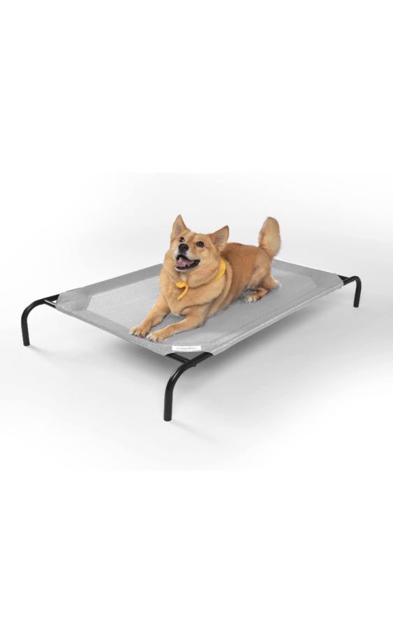 Coolaroo original elevated pet bed (grey), Pet Supplies, Homes & Other