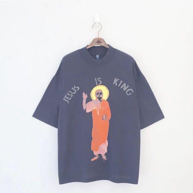 CPFM Jesus is King shirt (Category: Tshirts & Polo Shirts ) located in Quezon City. Submitted by denwade (Listing ID 1177303597, Image 1). Description: CPFM Jesus is King shirt Brand New Size Large oversized 26w x 30L Selling for 4000 + sf Reason for selling: Wrong size.