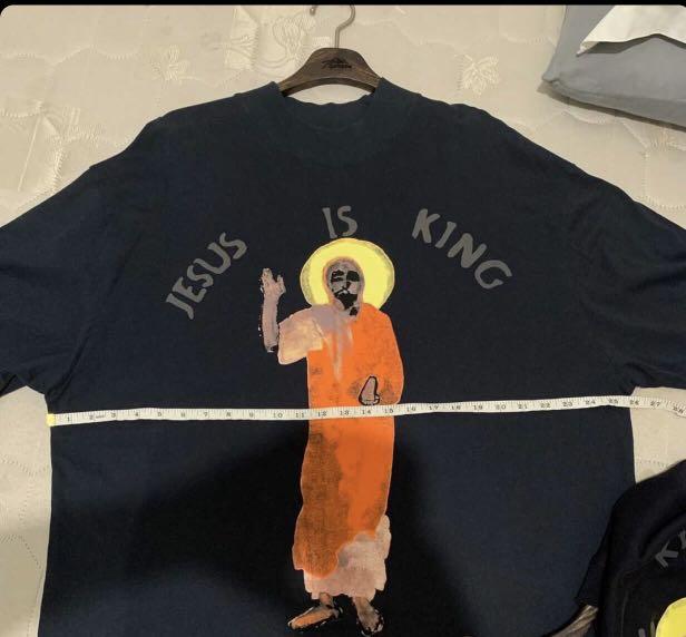 CPFM Jesus is King shirt (Category: Tshirts & Polo Shirts ) located in Quezon City. Submitted by denwade (Listing ID 1177303597, Image 2). Description: CPFM Jesus is King shirt Brand New Size Large oversized 26w x 30L Selling for 4000 + sf Reason for selling: Wrong size.