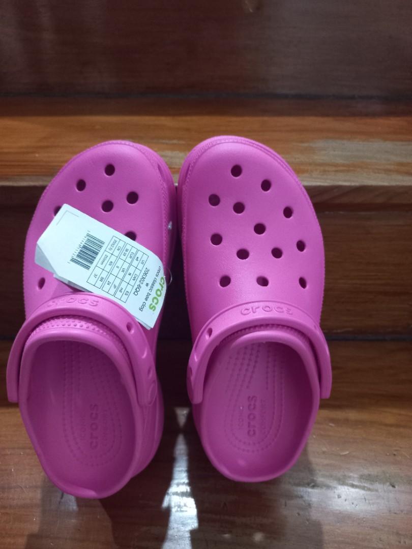 CROCS Classic Bae Clog, Electric Pink; Size US Size 8 Female, Women's