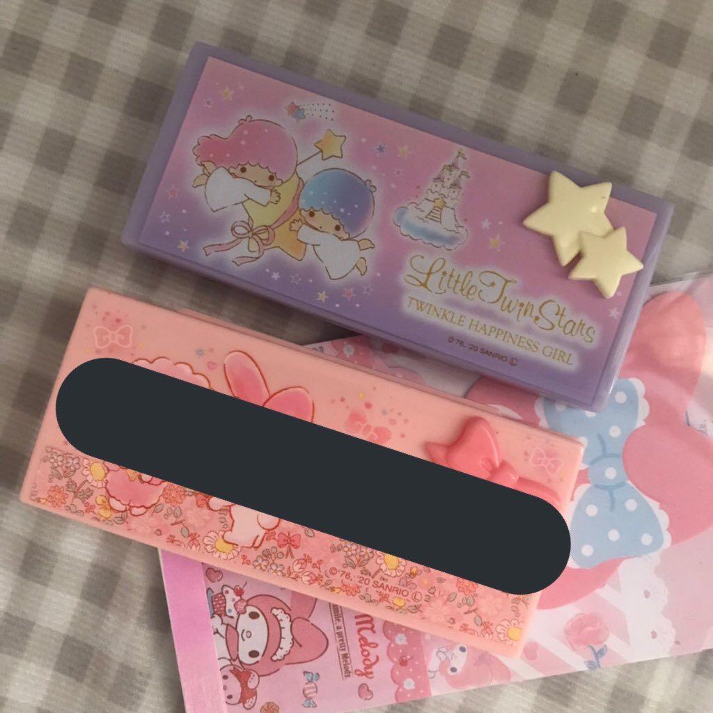daiso japan cat tape dispenser & my little twin stars mini storage