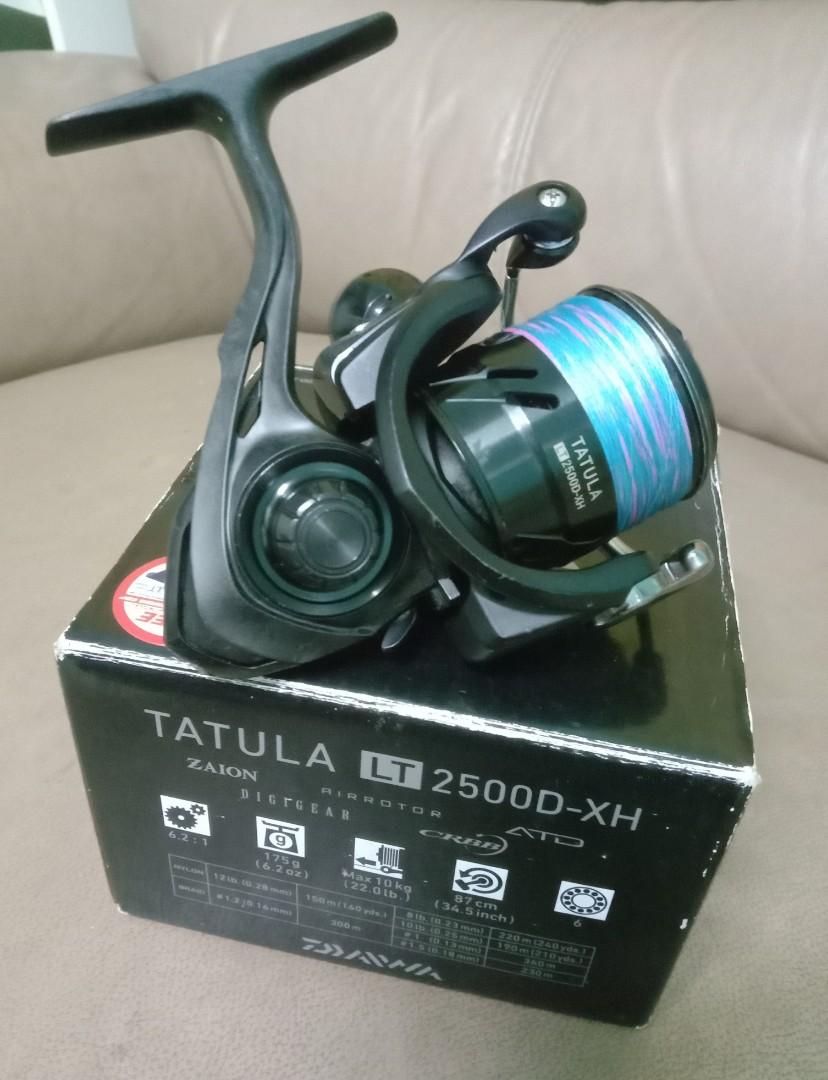 Daiwa Tatula Lt 2500D-XH Spinning Reel, Sports Equipment, Fishing