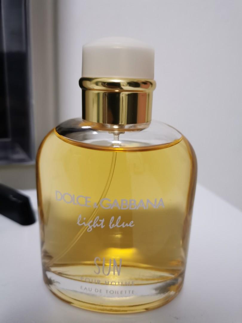 D&G Light Blue Sun 125ml, Beauty & Personal Care, Fragrance & Deodorants on  Carousell