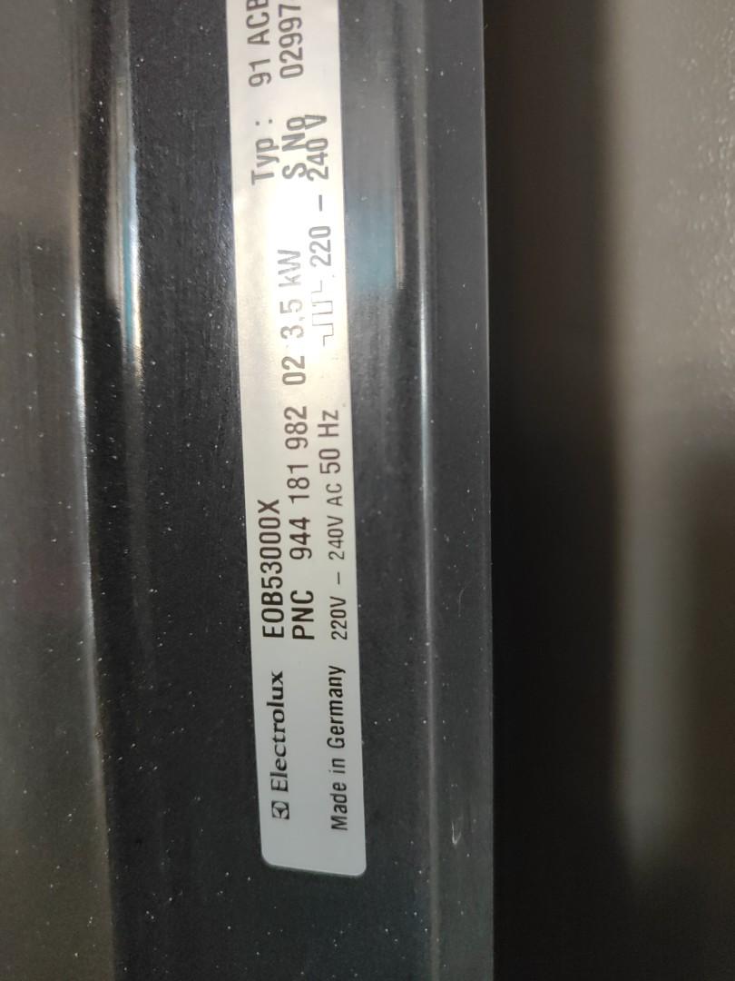 Electrolux Oven Made in Germany, TV & Home Appliances, Kitchen