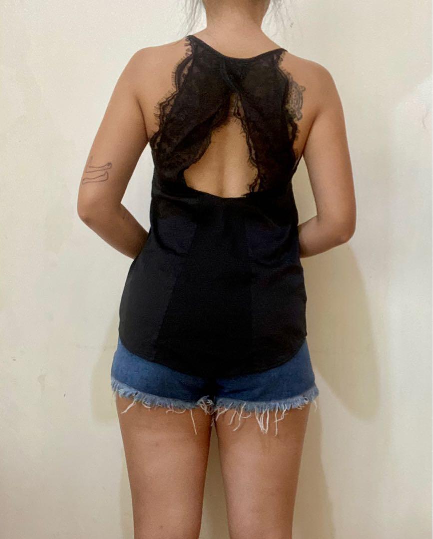 Express Lace Cami, Fesyen Wanita, Pakaian Wanita, Atasan di Carousell