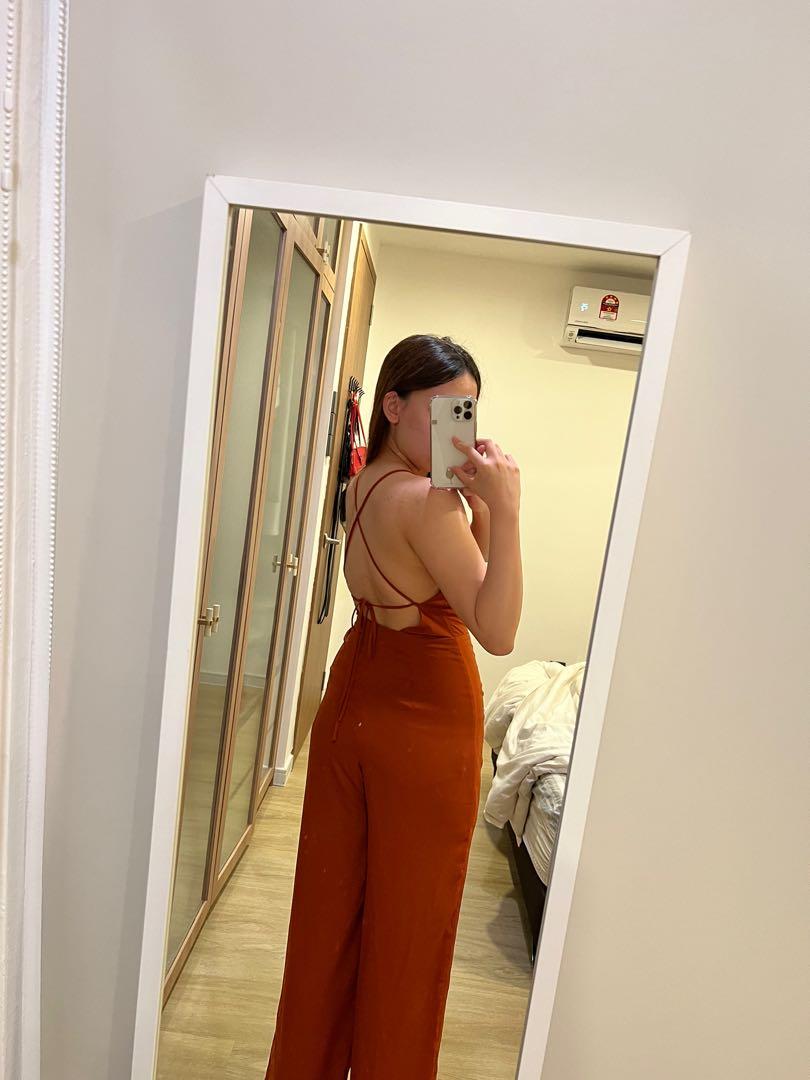 Orange jumpsuit forever hotsell 21