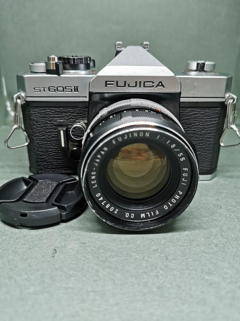 Fujica ST605 II 連原廠Fujinon 55mm f1.8 M42標準鏡, 攝影器材, 相機