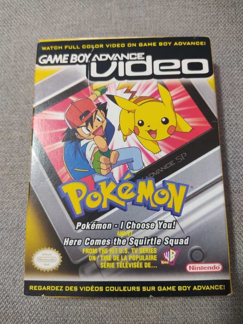 Game Boy Advance Video: Pokémon -- I Choose You & Here Comes the Squirtle  Squad (Nintendo Game Boy Advance, 2004) for sale online