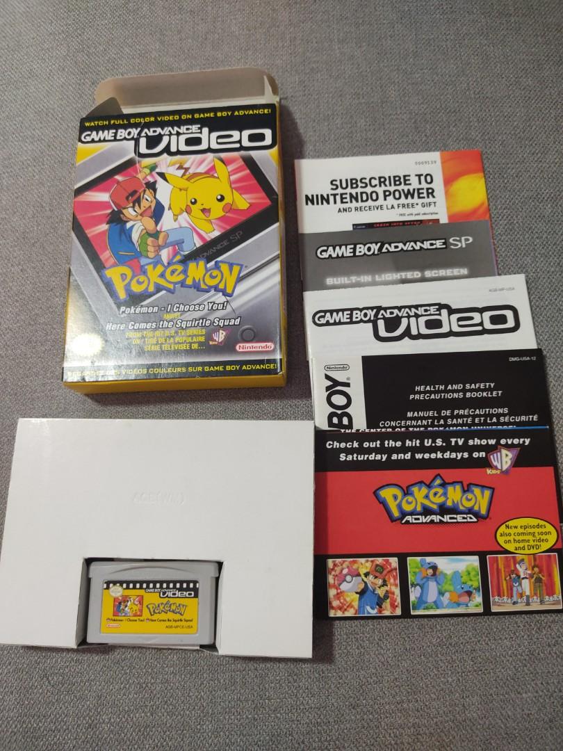 Game Boy Advance Video: Pokémon -- I Choose You & Here Comes the Squirtle  Squad (Nintendo Game Boy Advance, 2004) for sale online