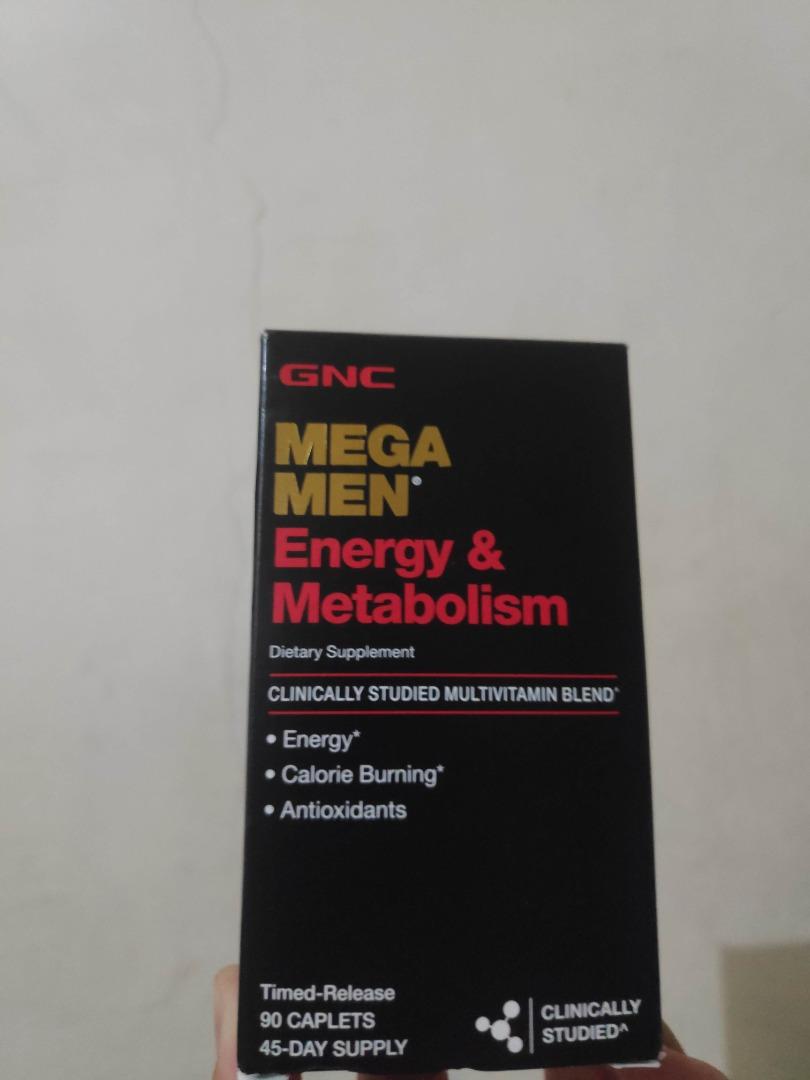 GNC Mega men energy & metabolism, Health & Nutrition, Health