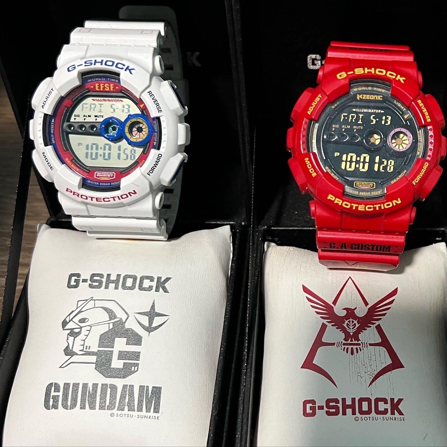 機動戦士ガンダム35周年記念腕時計 シャア専用 G-SHOCK約7年 - 腕時計 