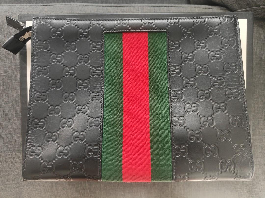 GUCCI MEN CLUTCH (ORIGINAL), Luxury, Bags & Wallets on Carousell