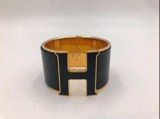 Hermes BNIB So Black Hapi Bracelet - Vintage Lux